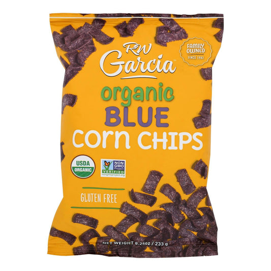 R. W. Garcia Organic Blue Corn Chips 8.25 oz (Pack of 12)