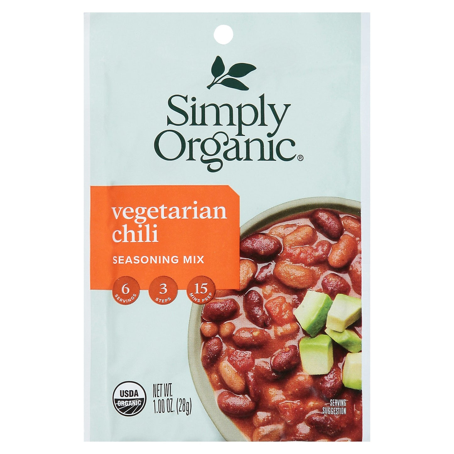 Simply Organic Mix Chili Vegetarian 1.2 Oz Pack of 12