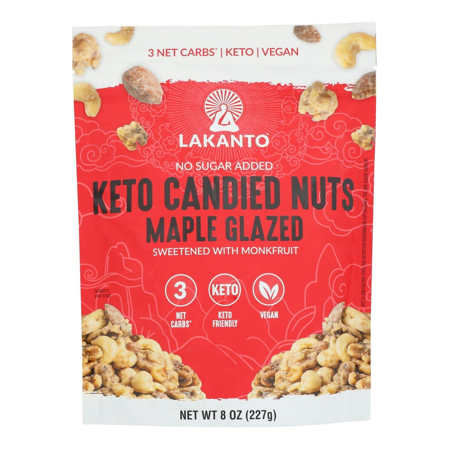 Lakanto - Nuts Keto Maple Glazed 8 oz (Pack of 12)