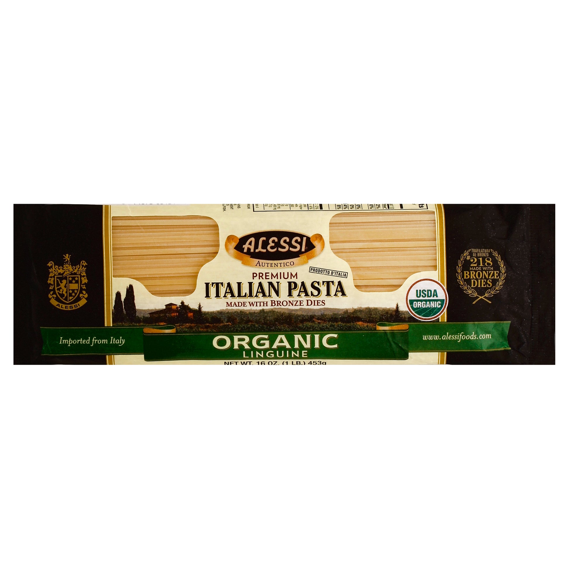 Alessi Pasta Linguine Organic 16 oz (Pack Of 12)