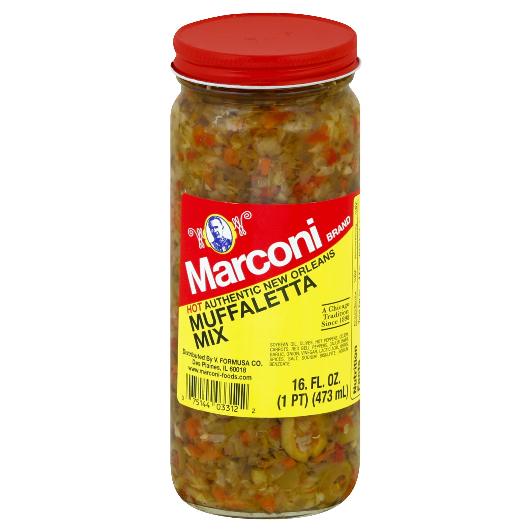 Marconi Muffaletta Hot 16 Oz (Pack Of 12)