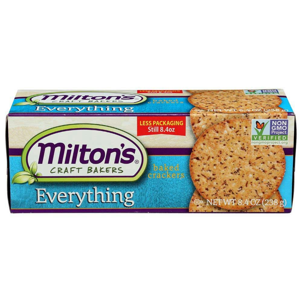 Miltons Gourmet Everything Cracker - 8.4 Ounce (Pack of 8)