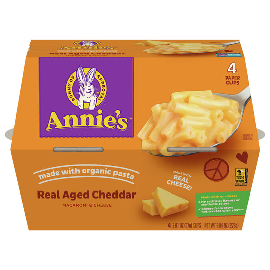 Annies Homegrown Pasta Mac Cheese Aged Cheddar 8.04 oz (Pack Of 6)