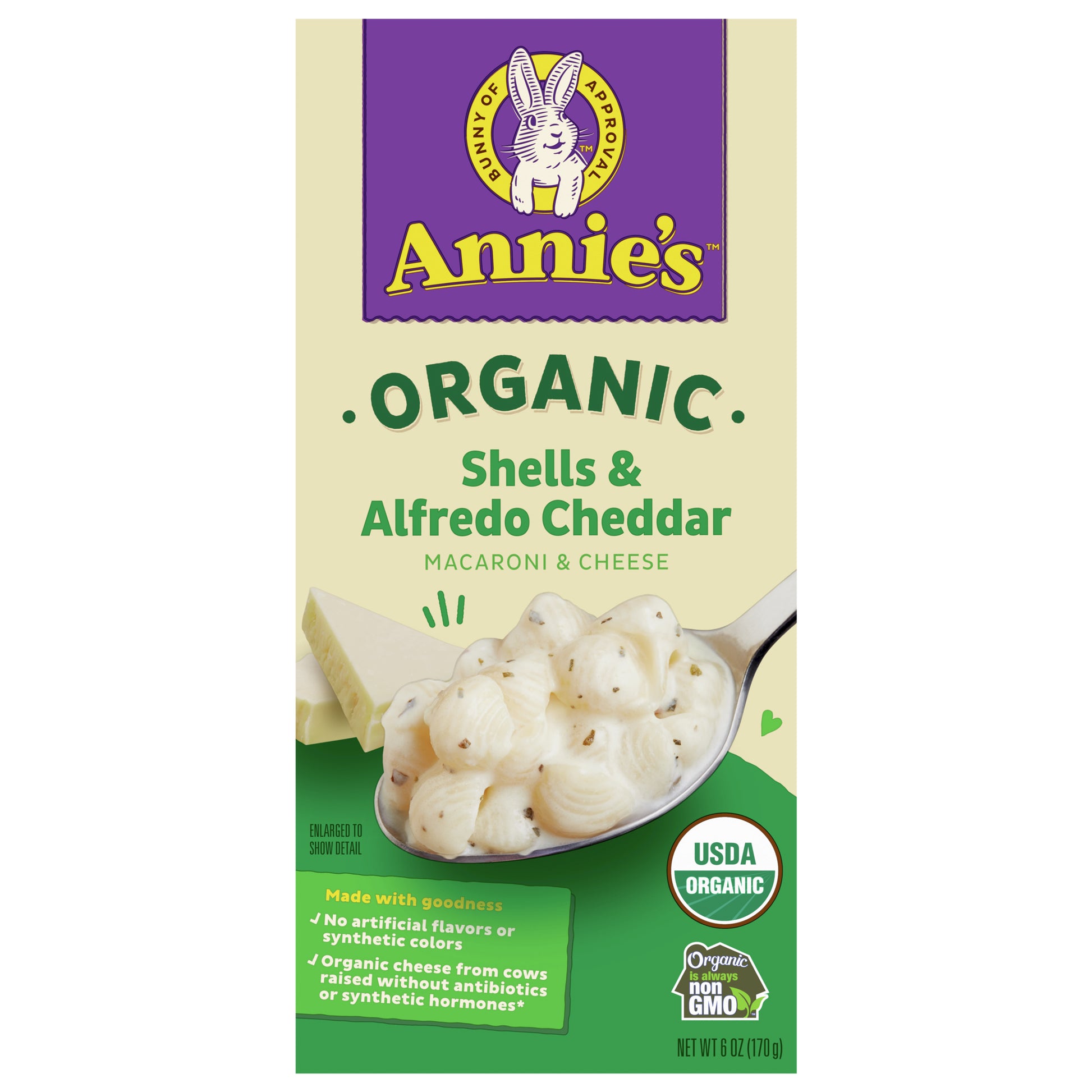 Annies Homegrown Mac & Cheese Shell & Alfredo 6 oz (Pack Of 12)