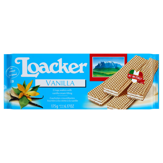 Loacker Wafer Vanilla 175G 6.17 oz (Pack Of 18)