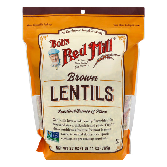 Bobs Red Mill Lentils Brown 27 oz (Pack Of 4)