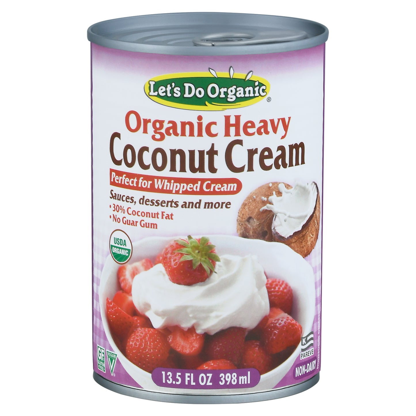 Lets Do Organics Cream Coconut Heavy 30 Fat 13.5 Oz (Pack Of 12)