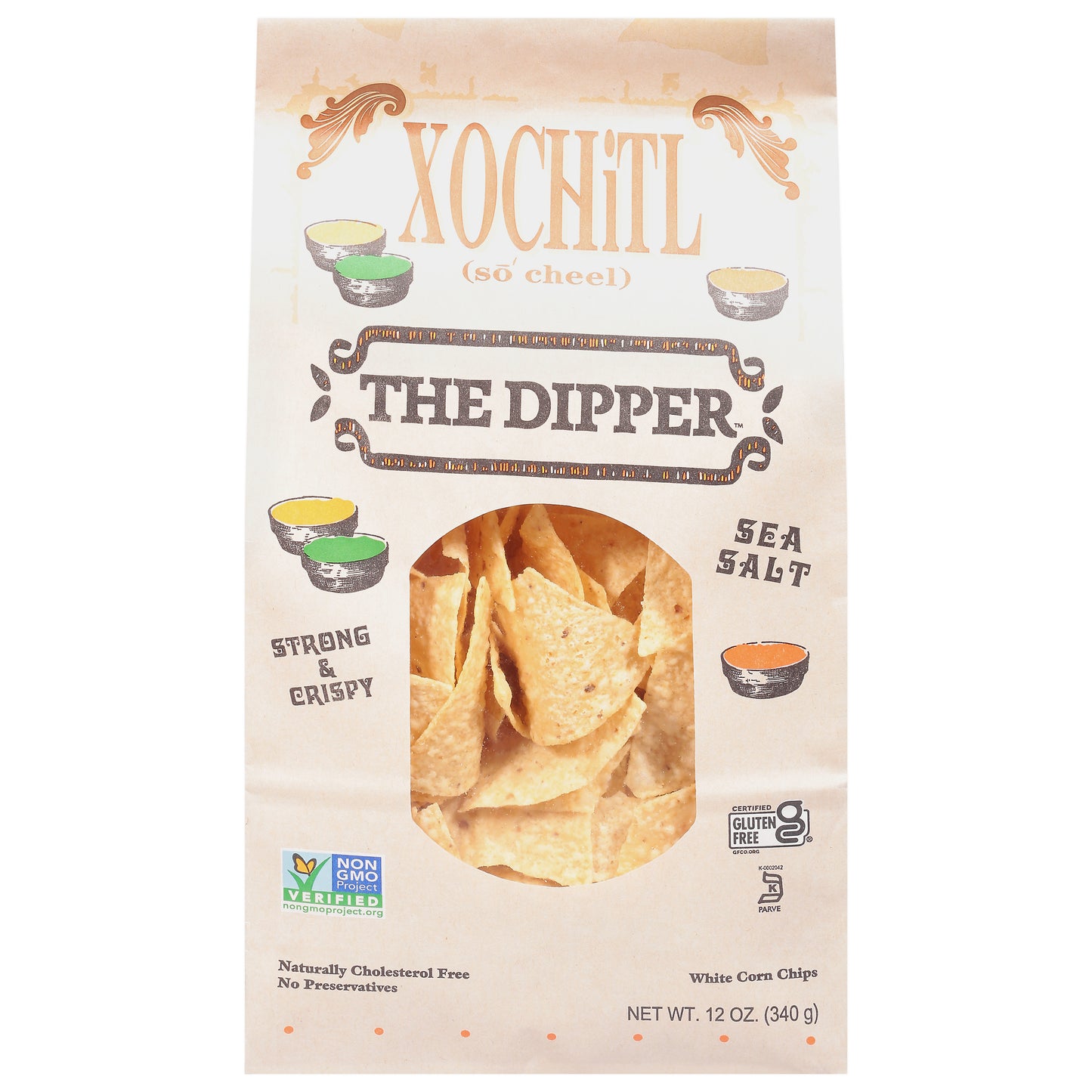 Xochitl Chips Dipping Salted 12 oz (Pack Of 10)