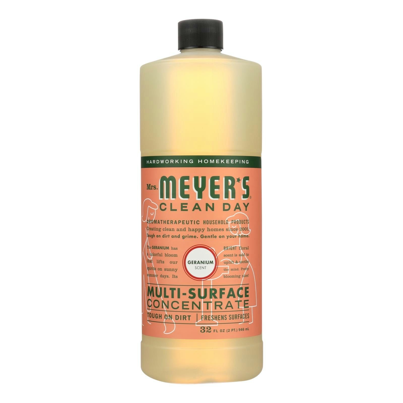 Mrs. Meyer's Clean Day - Multi Surface Concentrate - Geranium - 32 fl oz (Pack of 6)