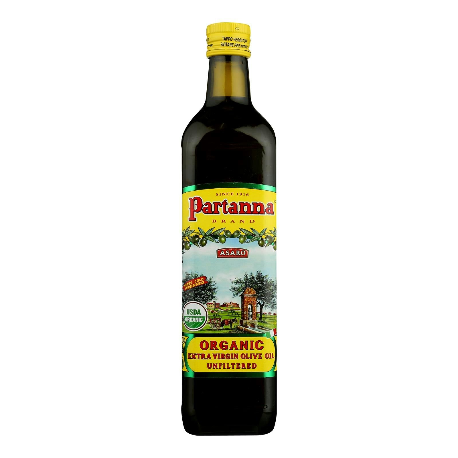 Partanna - Olive Oil Ev Unfiltered-25.4 FZ (Pack of 4)