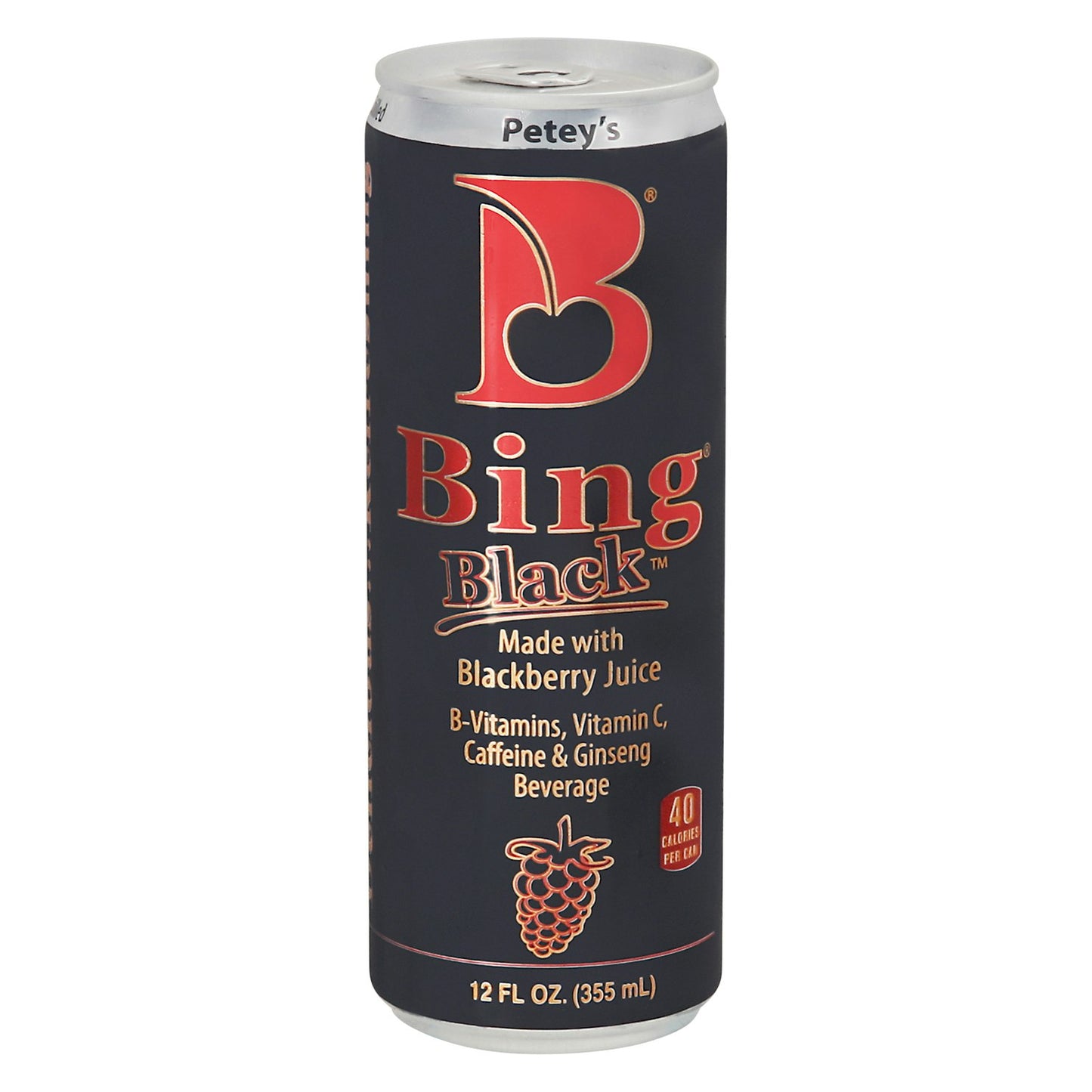 Bing Energy Beverage Energy Bing Black 12 Fo Pack of 12