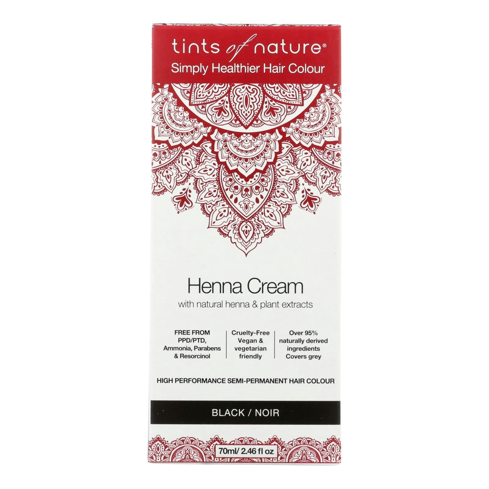 Tints Of Nature Colour Hair Cream Black 2.46 Fo