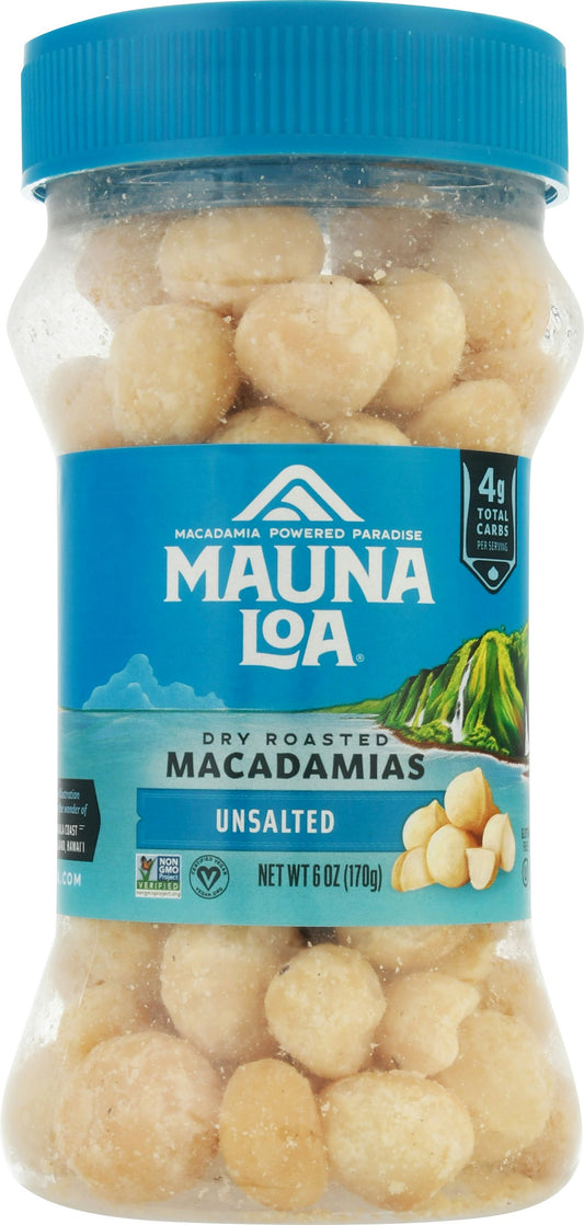 Mauna Loa Macadamias Unsalted 6 Oz (Pack of 12)