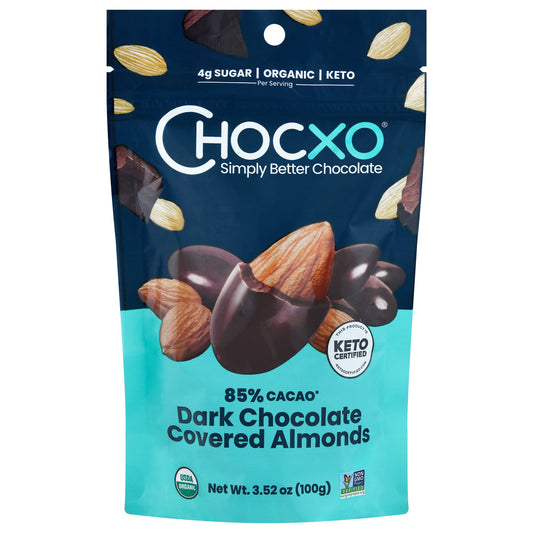 Chocxo Almond Dark Chocolate Covered 3.52 oz (Pack Of 6)