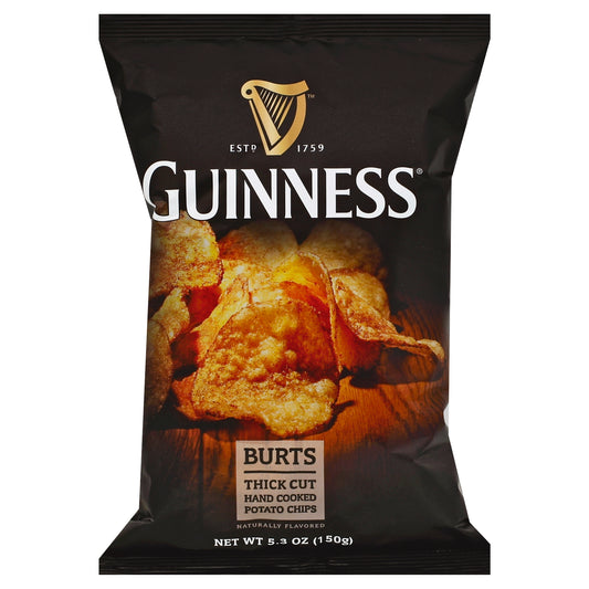 Burts Chip Potato Guinness Stout 5.3 oz (Pack Of 10)