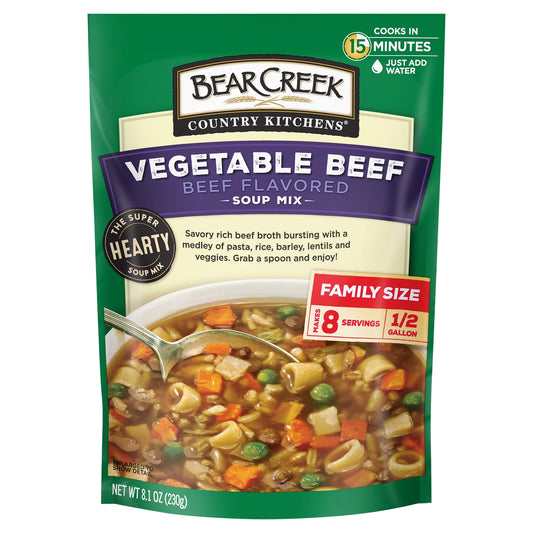 Bear Creek Soup Mix Vegetable Beef 8.1 oz (Pack Of 6)