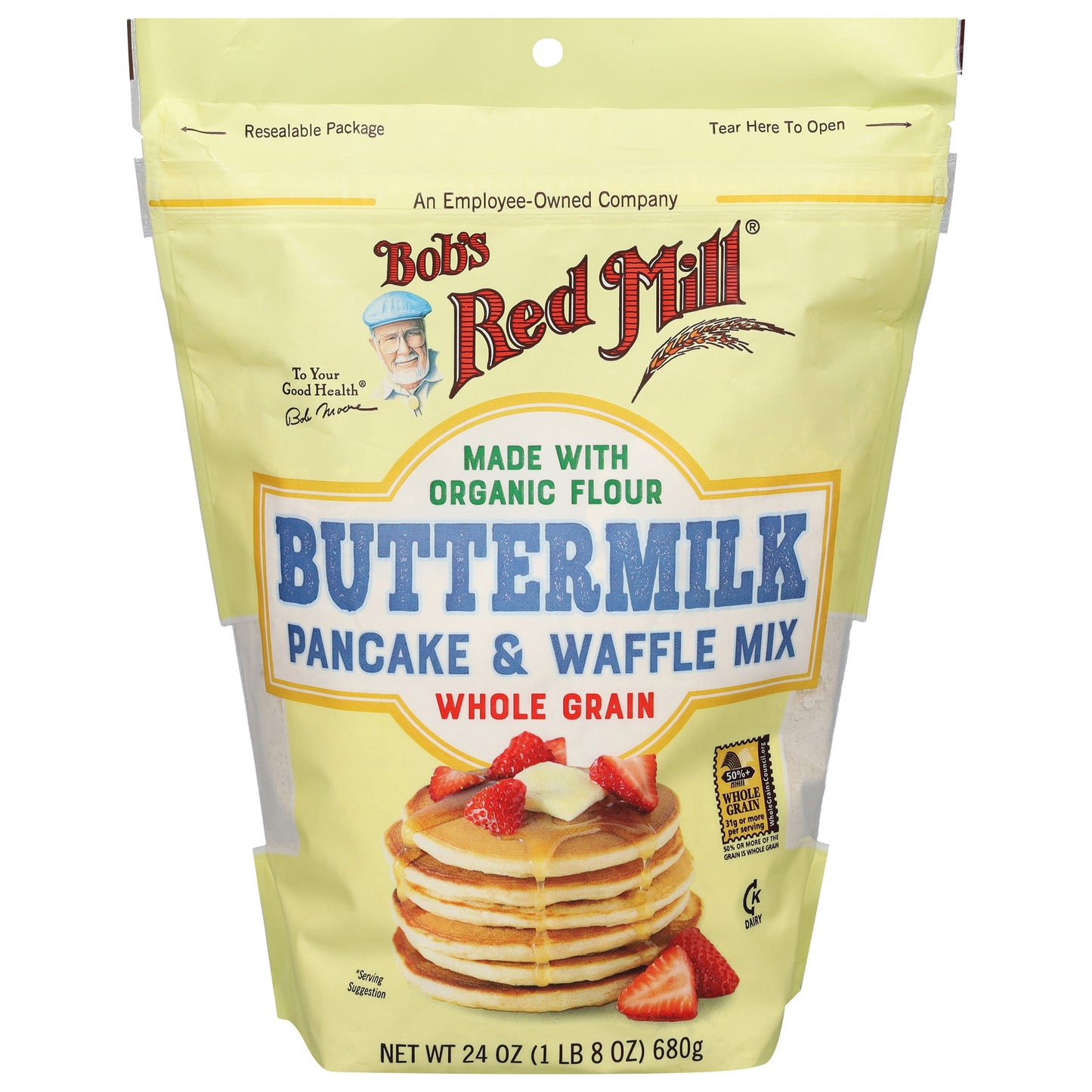 Bobs Red Mill Mix Pancake Waffle Buttermilk 24 oz (Pack Of 4)