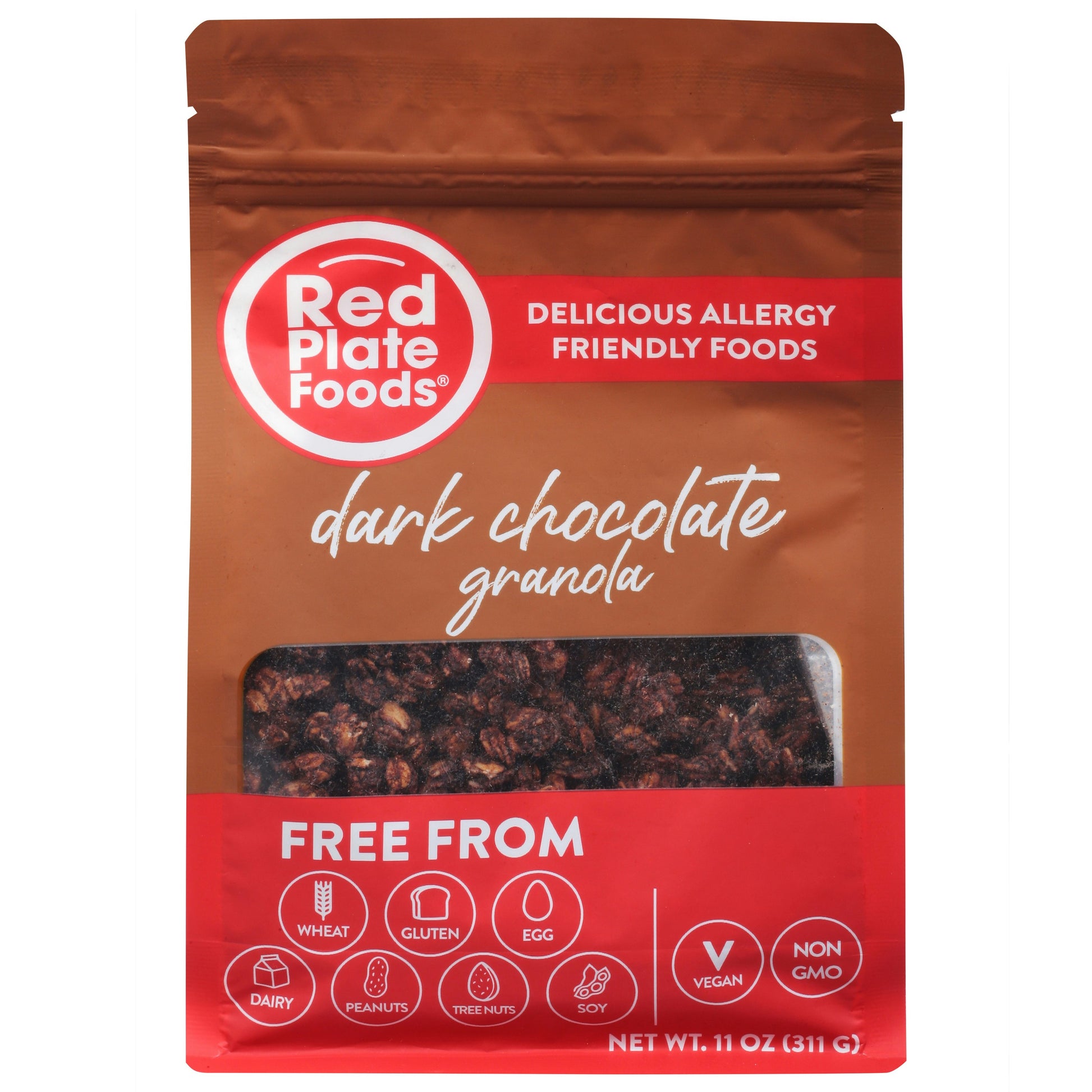 Red Plate Foods Granola Dark Chocolate Gluten Free 11 Oz Pack of 6