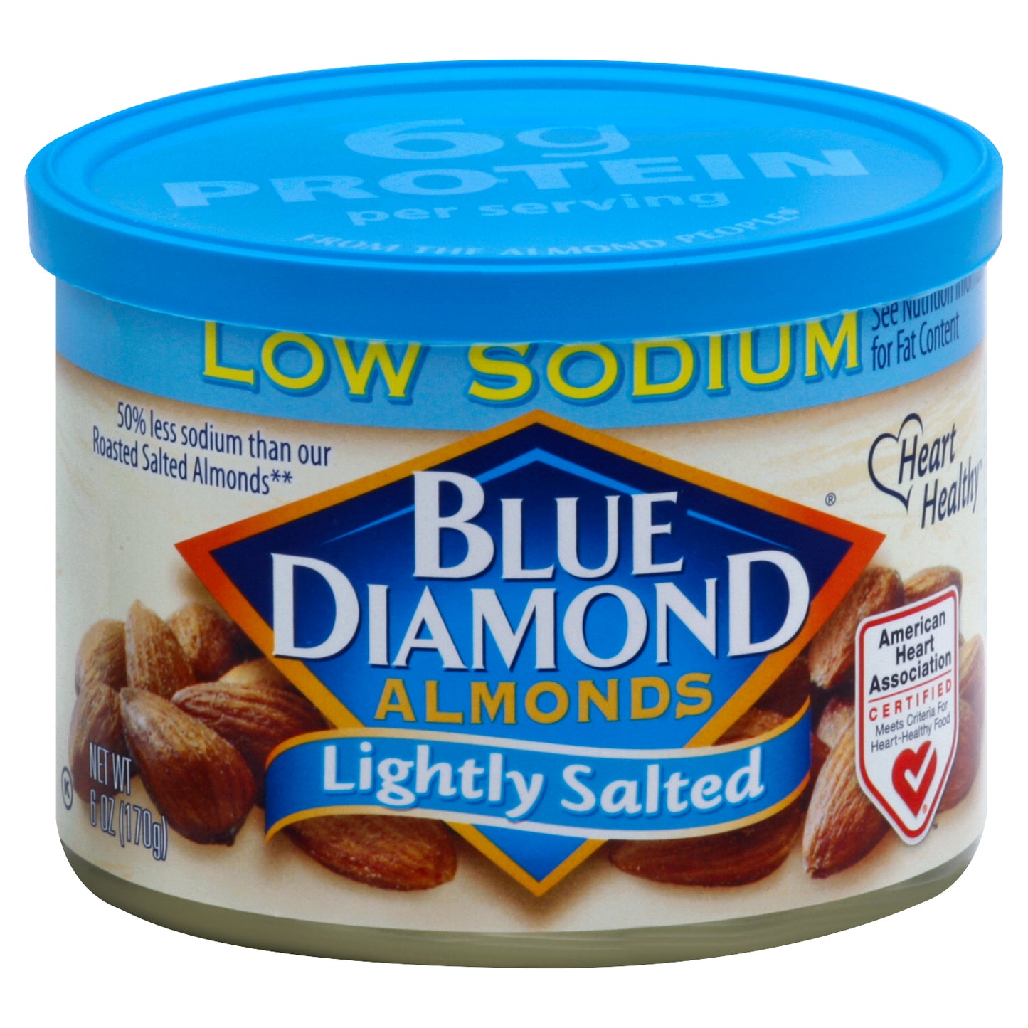 Blue Diamond Almond Lghtly Salted 6 oz (Pack Of 12)