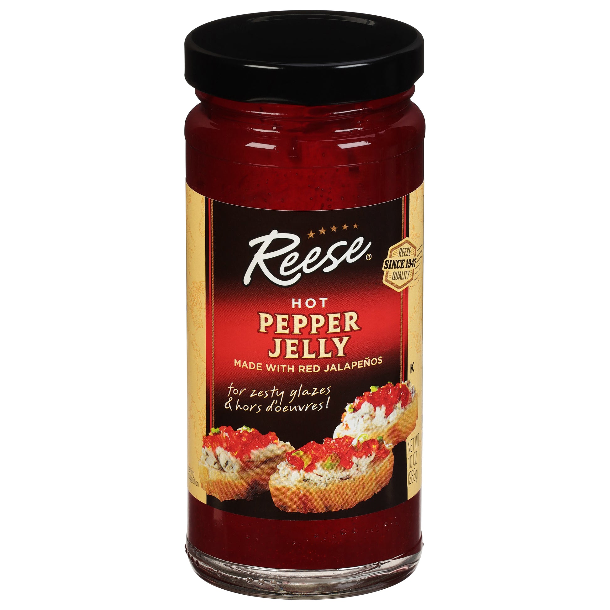 Reese Jelly Jalapeno Hot 10 oz (Pack Of 6)