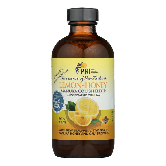 Pacific Resources International Lemon & Honey, Manuka Cough Elixir - 8 fl. oz