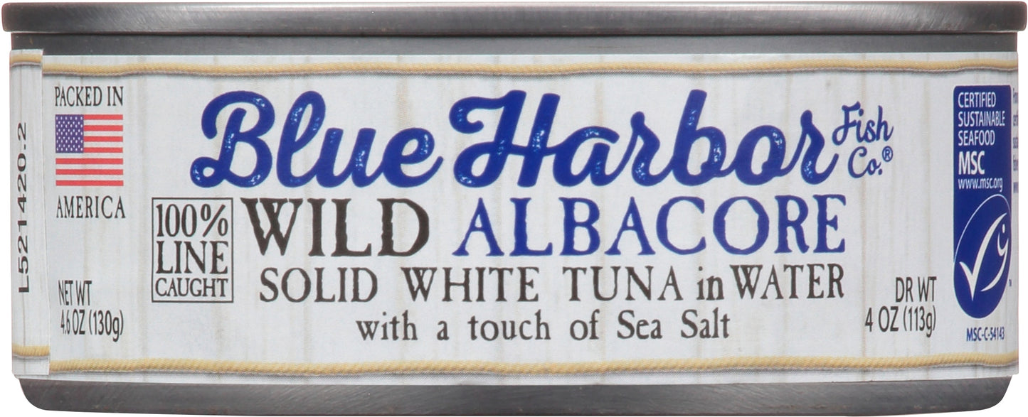 Blue Harbor Wild Albacore Solid White Tuna in Water 4.6 Oz (Pack of 12)