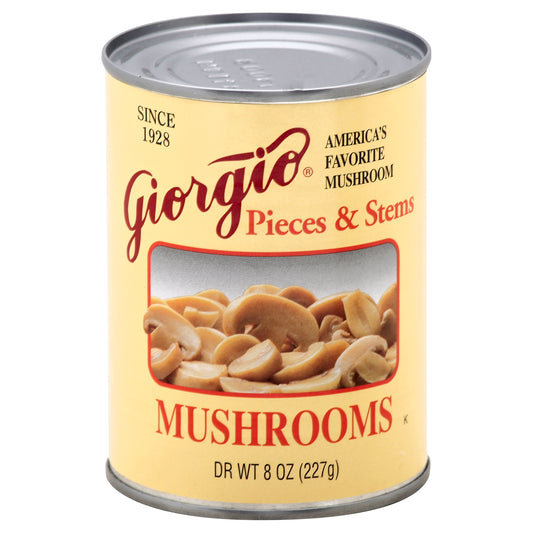 Giorgio Mushroom Pieces and Stems 8 oz (Pack Of 12)