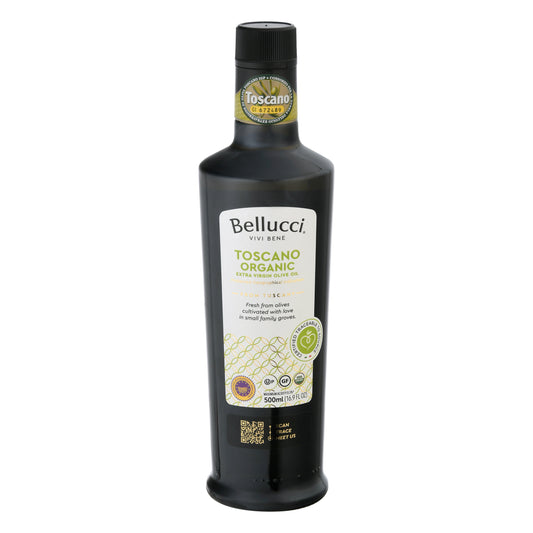 Bellucci Premium Oil Olive Toscanco Organic 500 Ml (Pack Of 6)