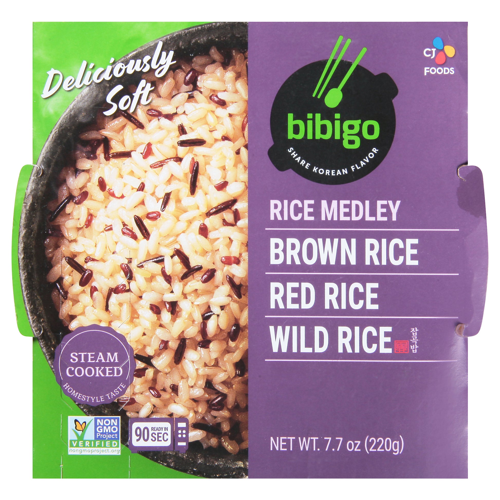 Bibigo Rice Brown Red And Wild 7.7 Oz (Pack Of 6)