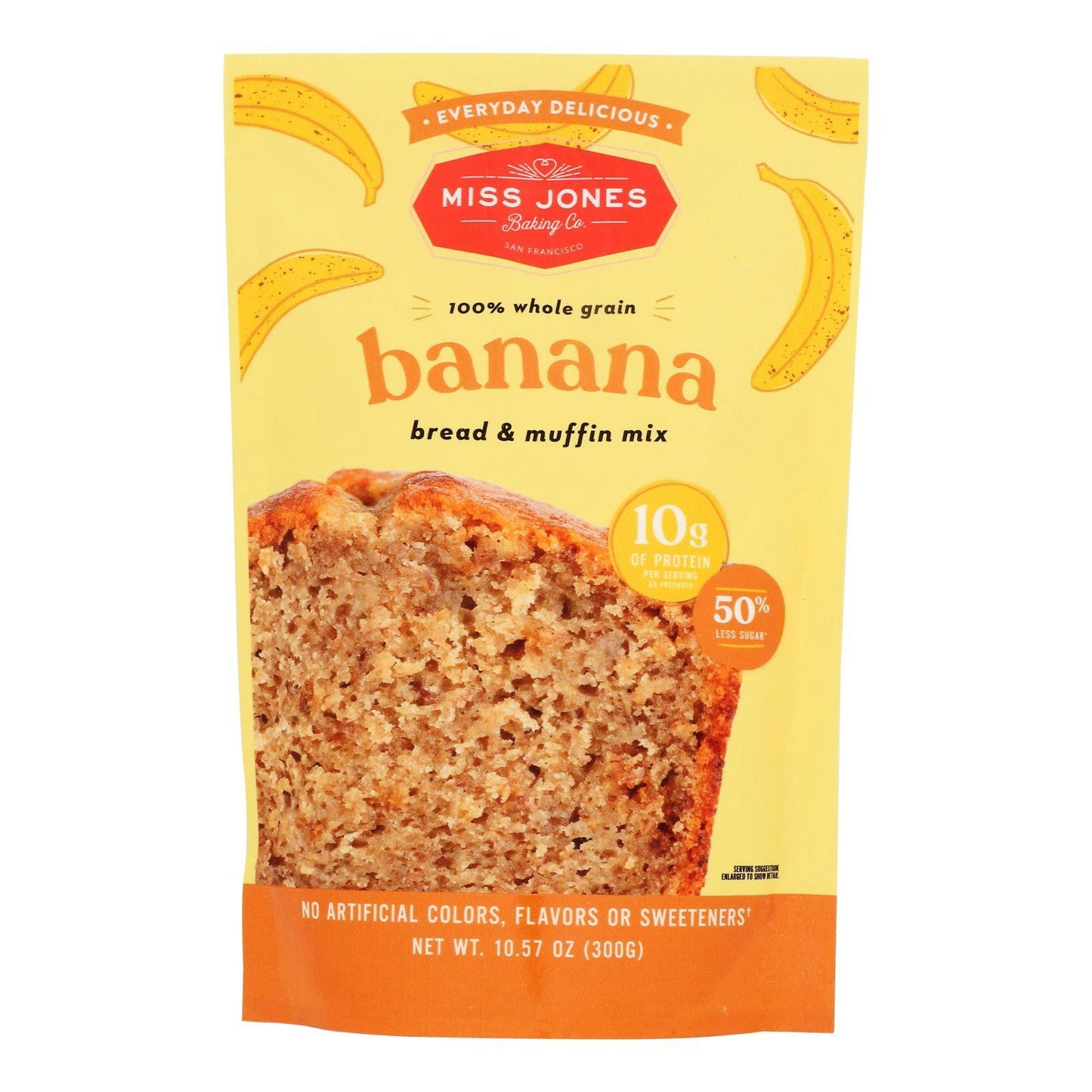 Miss Jones Baking Co - Everyday Delicious Banana Bread & Muffin Mix 10.57 oz (Pack of 6)