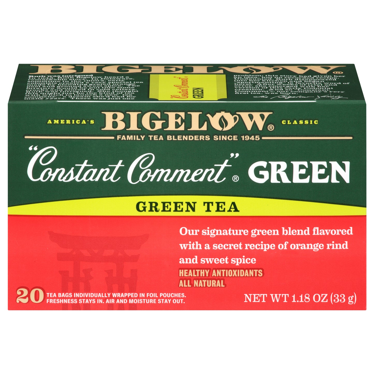 Bigelow Tea Green Constant Comment 20Bg 1.18 oz (Pack Of 6)