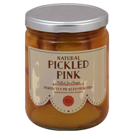 Pickled Pink Foods Peaches Pickled 16 Oz (Pack Of 6)