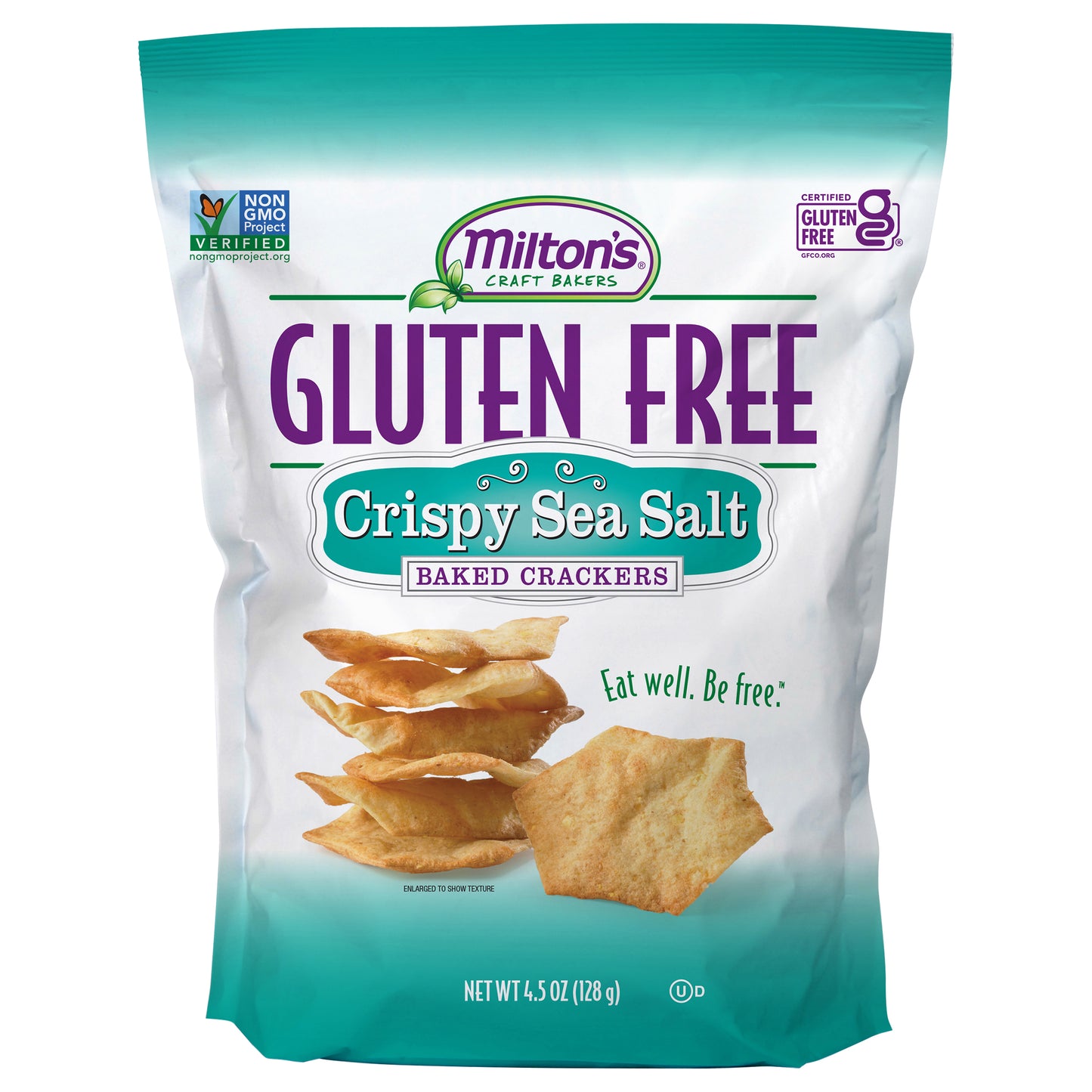 Miltons Cracker Gluten Free Baked Sea Salt 4.5 oz (Pack Of 12)