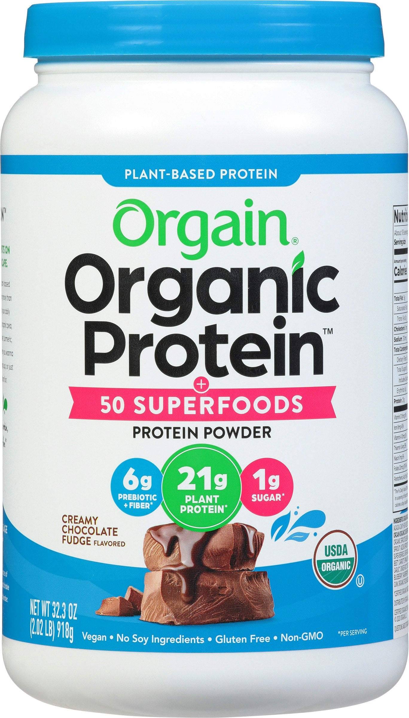 Orgain Protein Superfood Chocolate Organic 2.02 Lb