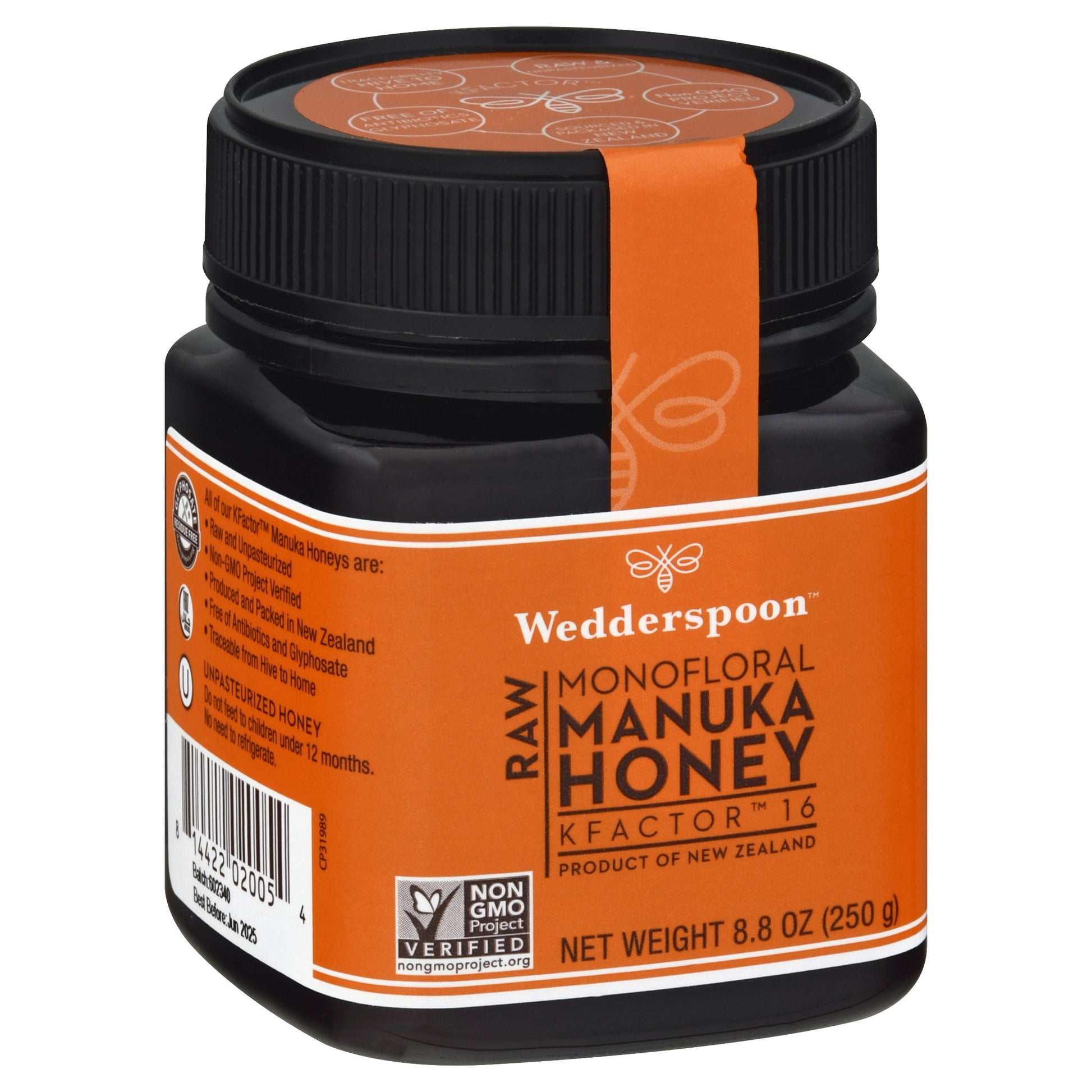 Wedderspoon Honey Raw Manuka Kfactor 16 8.8 oz (Pack of 6)