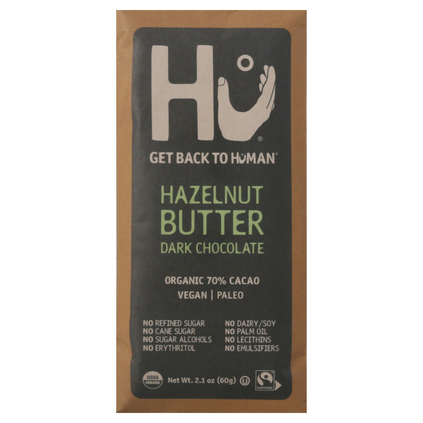 Hu Chocolate Hazelnut Butter Bar 2.1 Oz (Pack of 12)