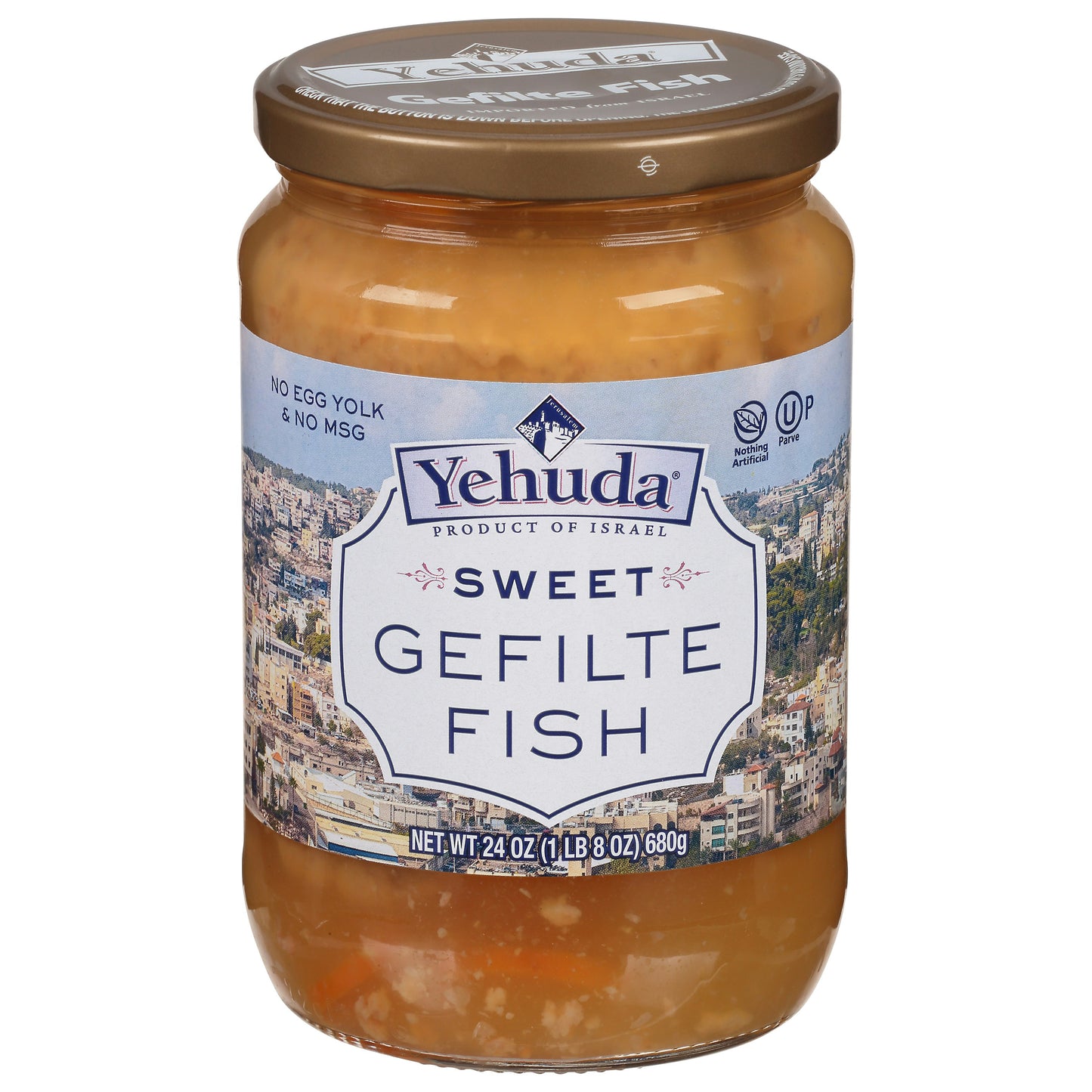 Yehuda Fish Gelfilte Sweet 24 Oz Pack of 12