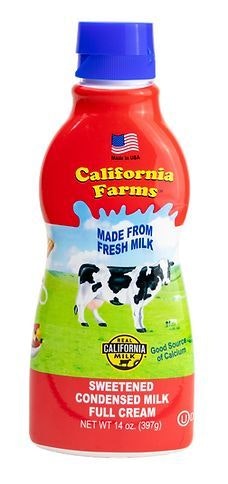 California Farms Condensed Milk Sweet Full Cream 14 Oz (Pack of 12)