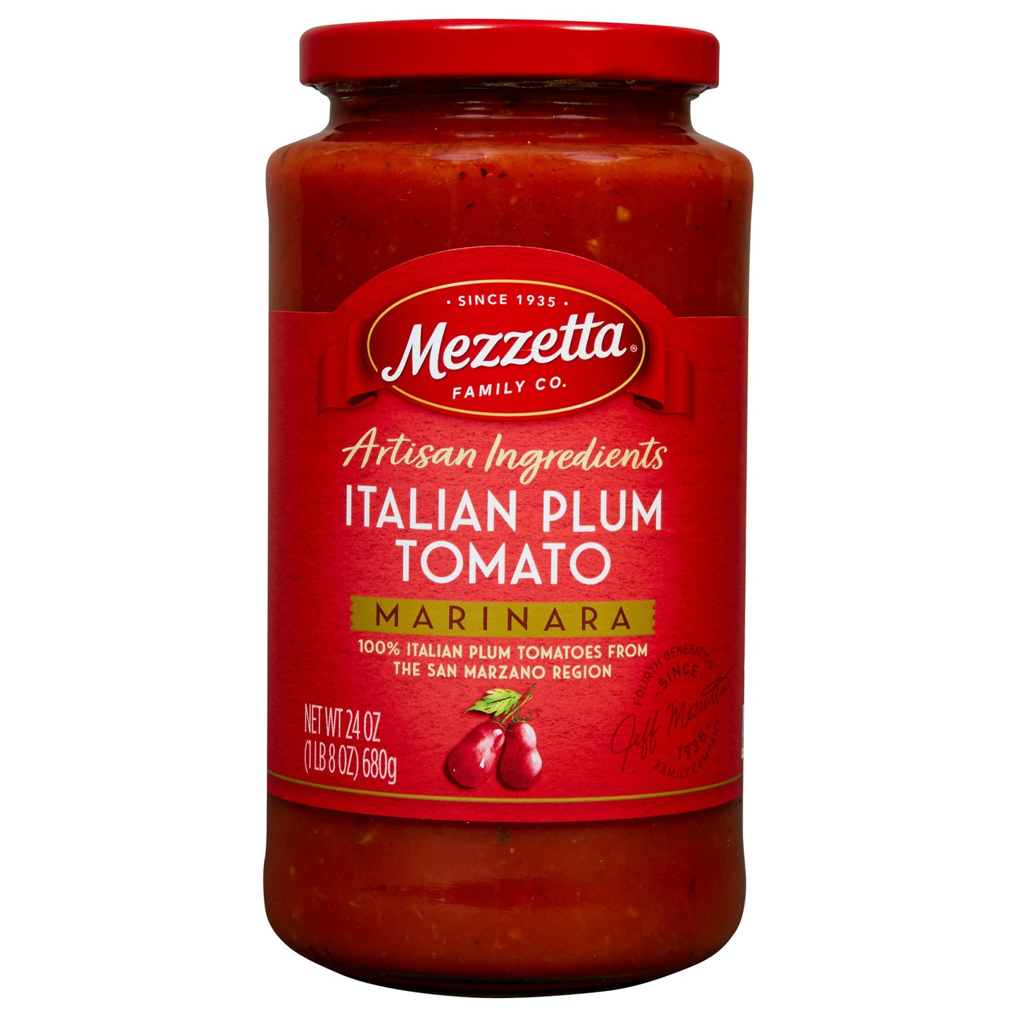 Mezzetta Sauce Pasta Plum Tomato 24 oz (Pack of 6)