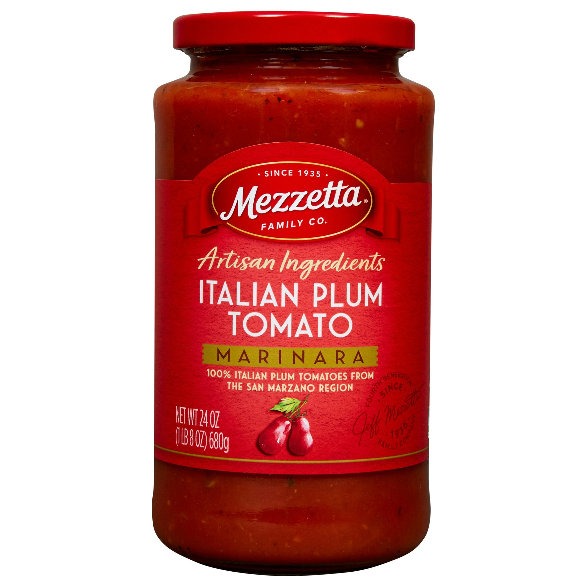 Mezzetta Sauce Pasta Plum Tomato 24 oz (Pack of 6)