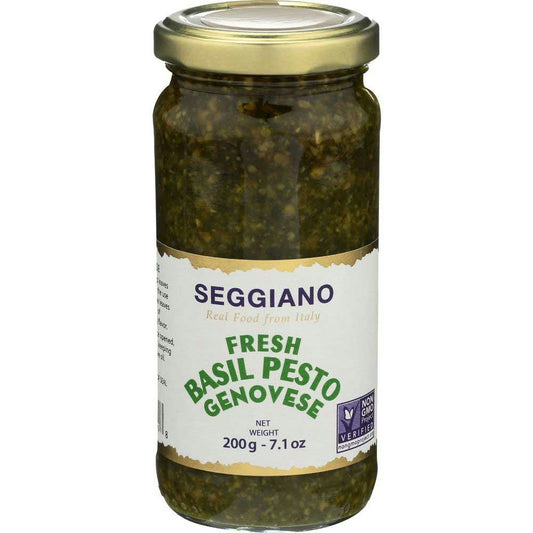 Seggiano Raw Fresh Basil Pesto Genovese - 7 Ounce (Pack of 6)