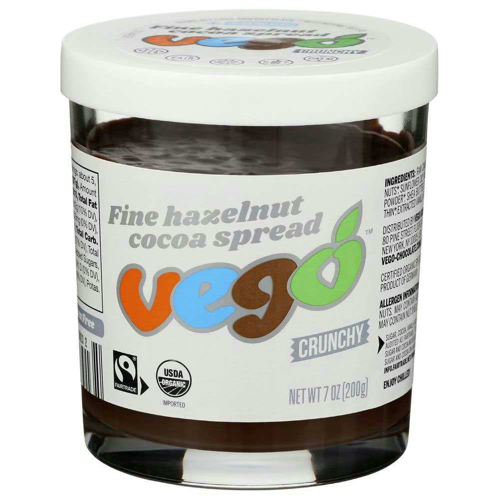 Vego Spread Hazelnut Cocoa 7 oz (Pack of 6)