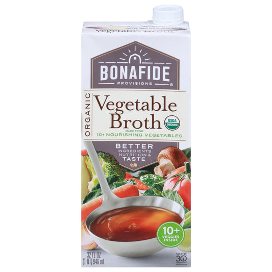 Bonafide Broth Vegetable Organic 32 FO (Pack Of 6)