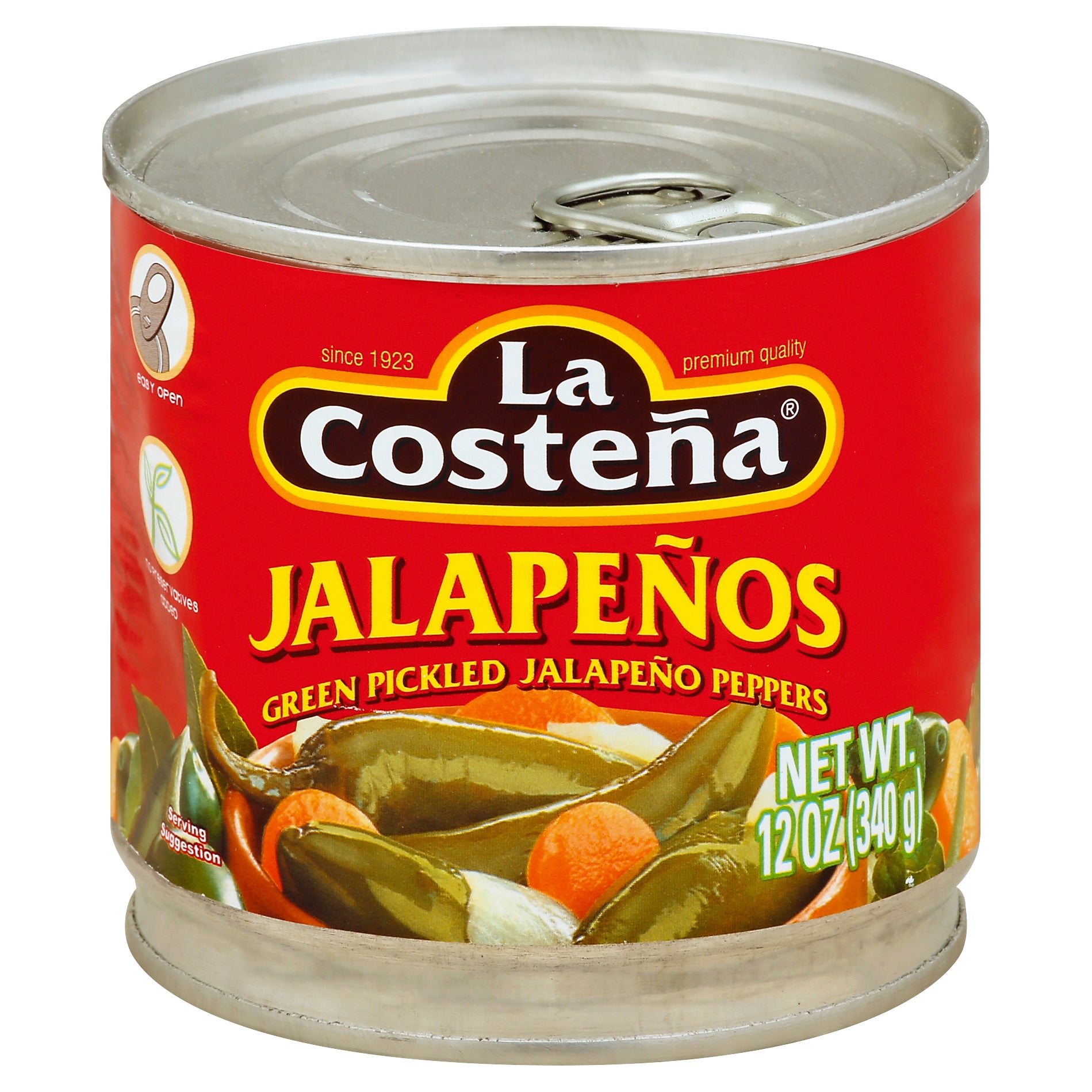 La Costena Pepper Jalapeno Whole 12 oz (Pack Of 12)