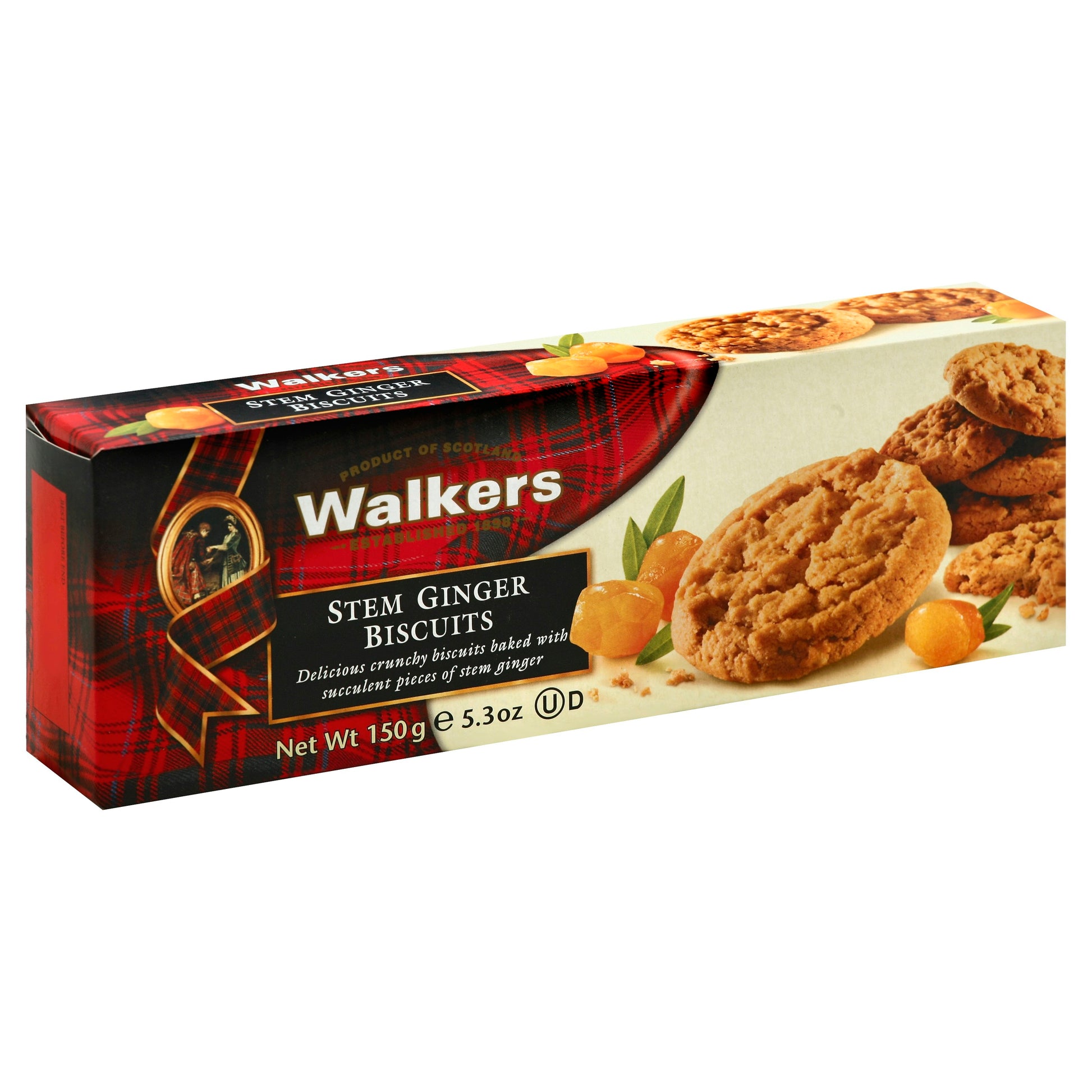 Walkers Cookie Stems Ginger 5.3 oz (Pack of 12)