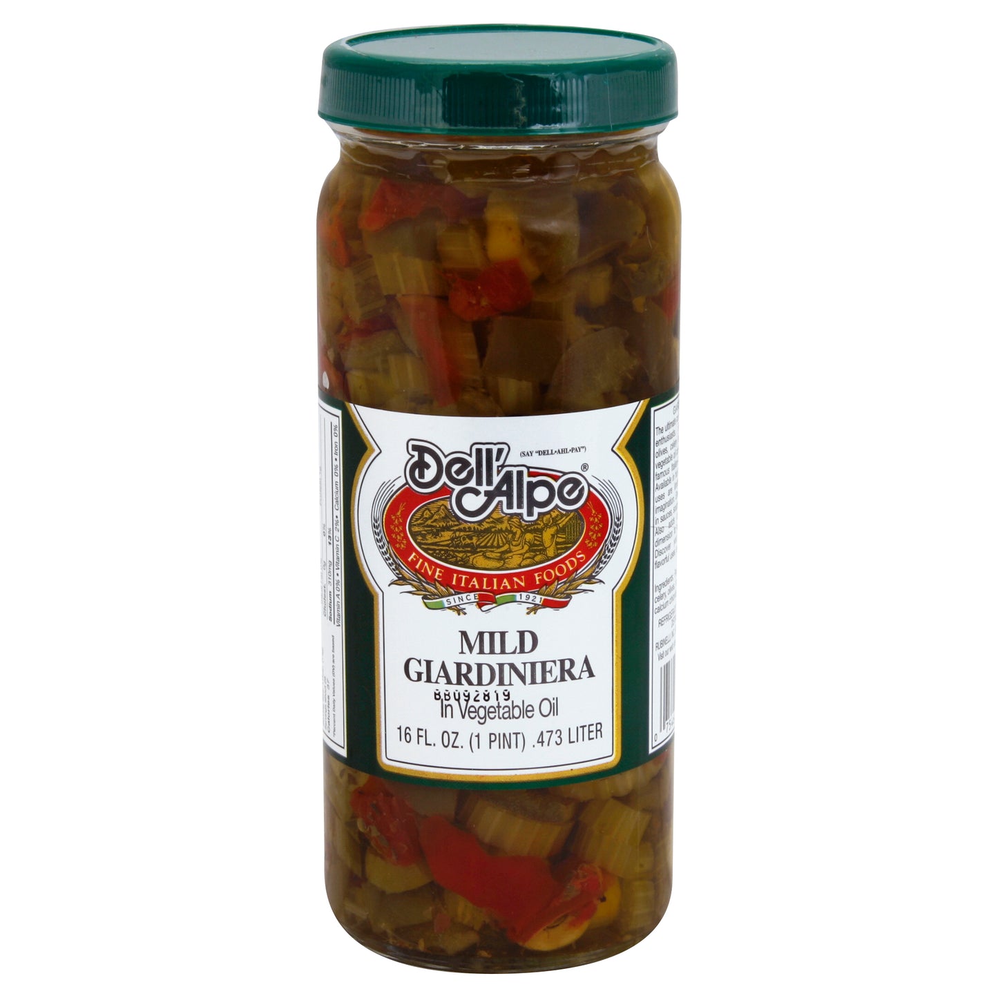 Dell Alpe Giardiniera Mild 16 oz (Pack Of 12)