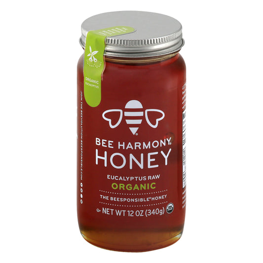 Bee Harmony Honey Eucalyptus 12 Oz (Pack Of 6)