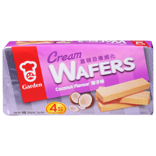 Garden Wafers Coconut Cream 7 Oz (Pack Of 8)