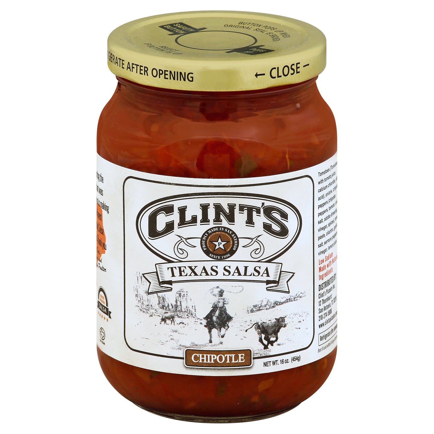 Clints Salsa Chipotle 16 oz (Pack Of 6)