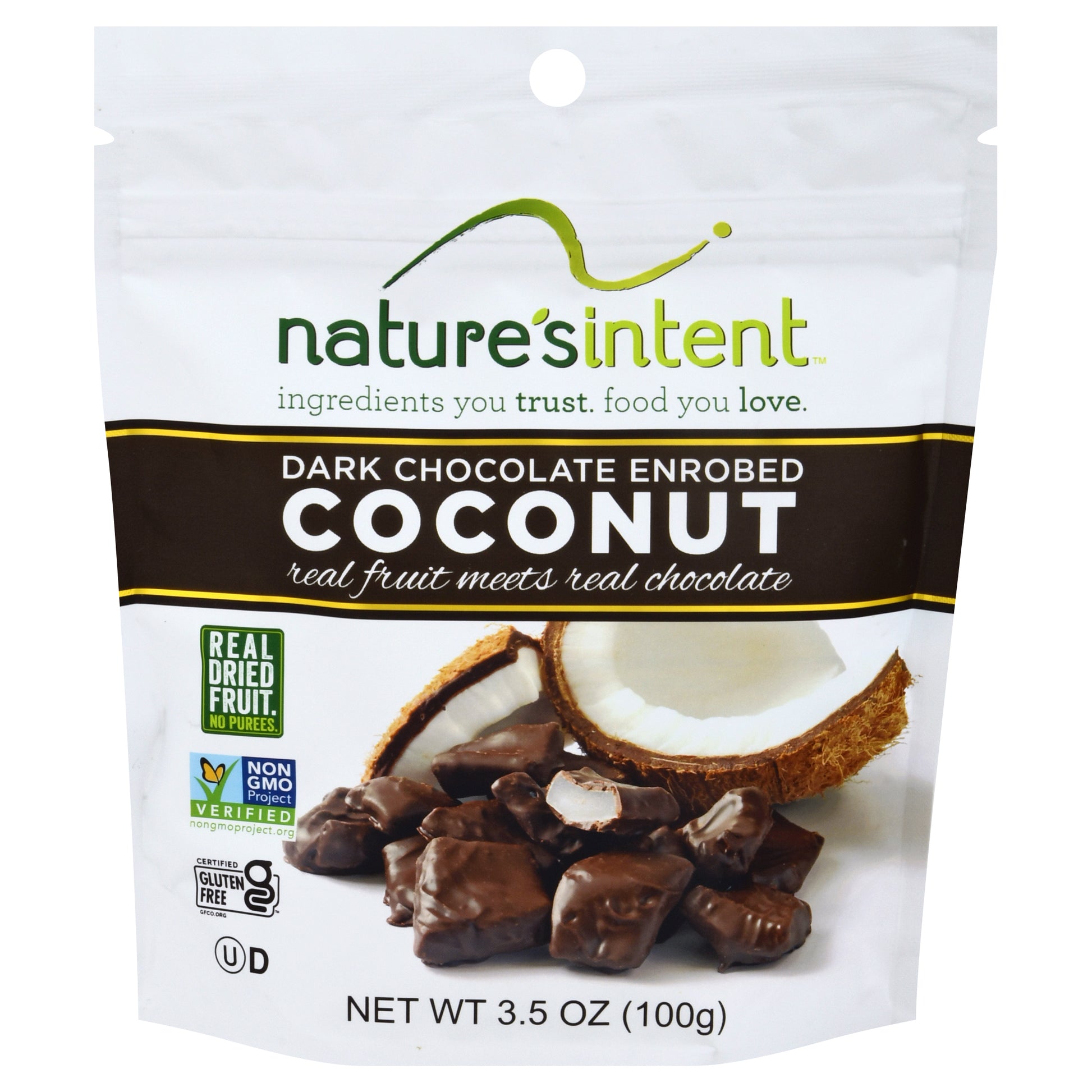 Natures Intent Coconut Dark Chocolate Covered 3.5 oz (Pack Of 12)